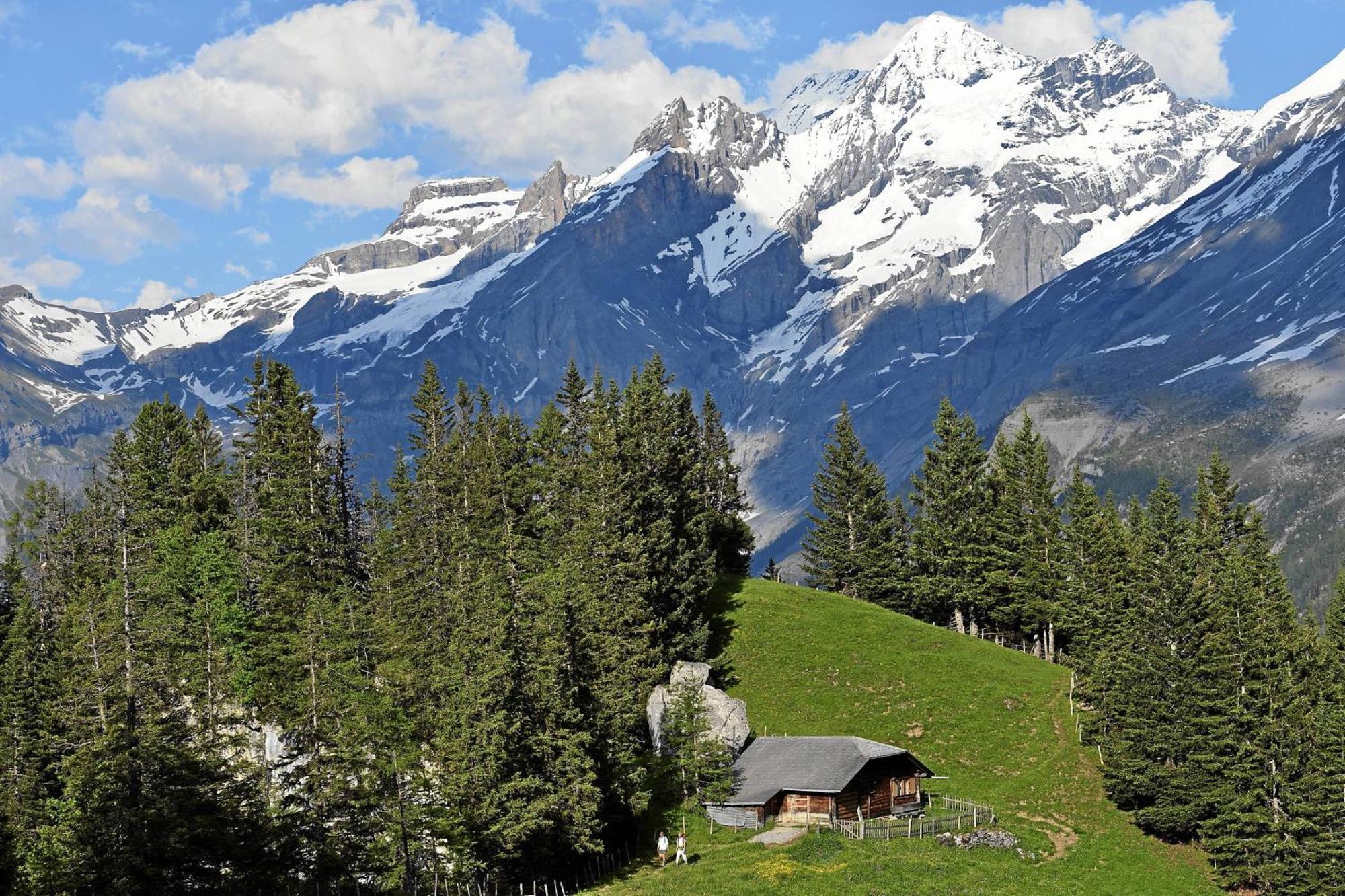 Seilers Vintage Hotel & Spa Kandersteg Bagian luar foto